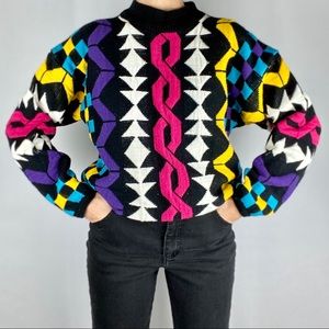 Jamie Scott vintage colorful sweater